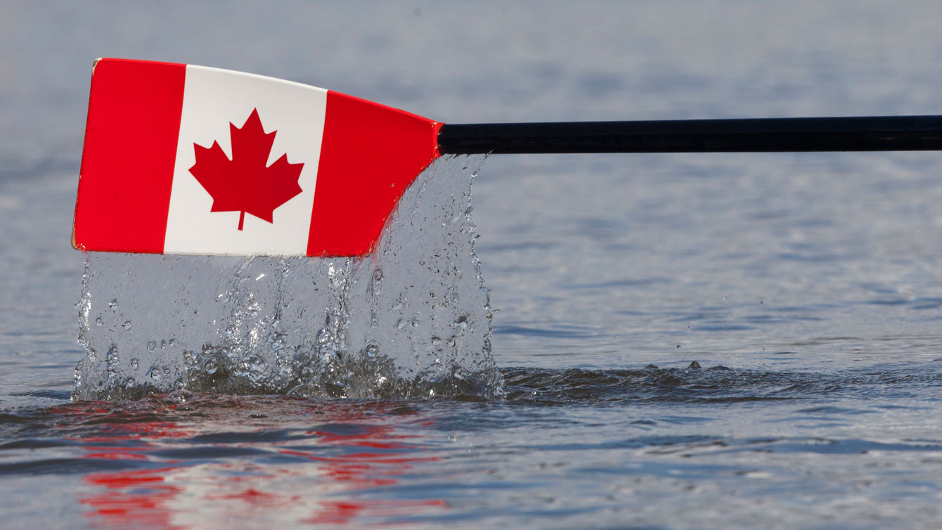 Canadian rowing oar (Katie Steenman Images, Courtesy of Rowing Canada Aviron).