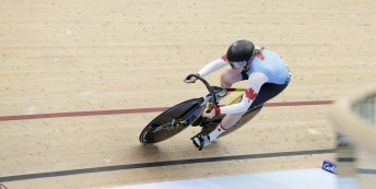 Canada's Amelia Walsh around track