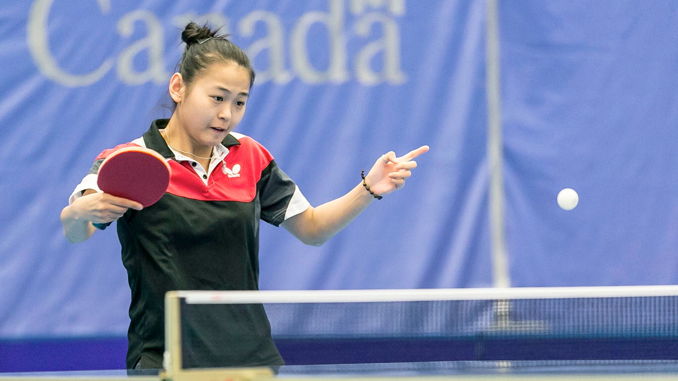 Mo Zhang is the Guadalajara 2011 Pan Am Games women's singles table tennis champion (THOR/TTCAN). 