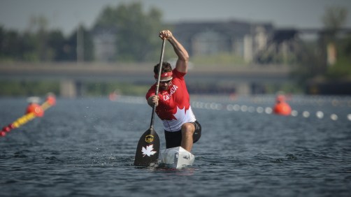 Mark Oldershaw - TO2015 Mark Oldershaw competes at the Canoe/Kayak Centre in Welland, Ontario (Alexandra Fernando for COC).