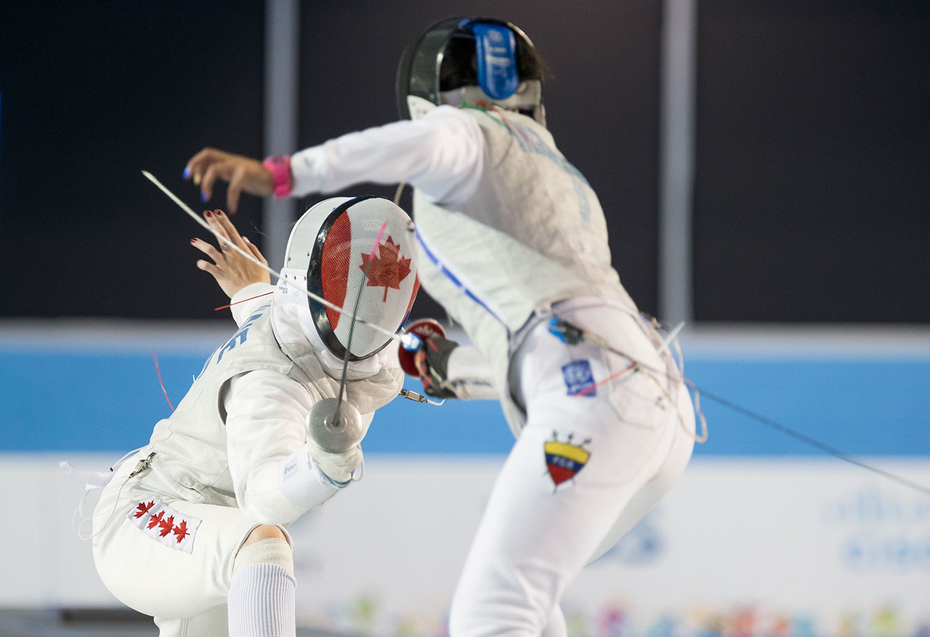 Alanna Goldie won TO2015 bronze in the women's individual foil on July 22.