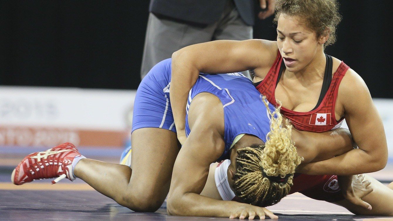 Braxton Stone-Papadopoulos competing