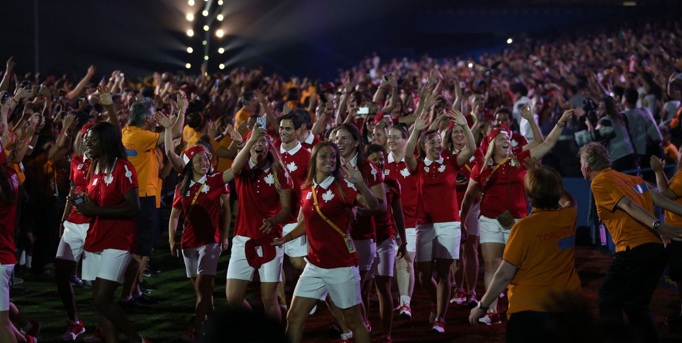Team Canada athletes at TO2015