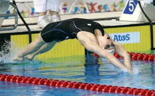 Dominique Bouchard Dominique Bouchard during the 200m Backstroke