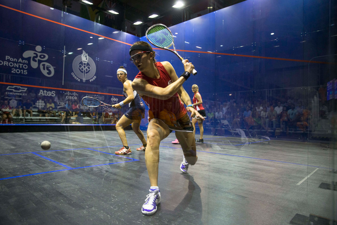 Double silver for doubles squash at Toronto 2015 Team Canada