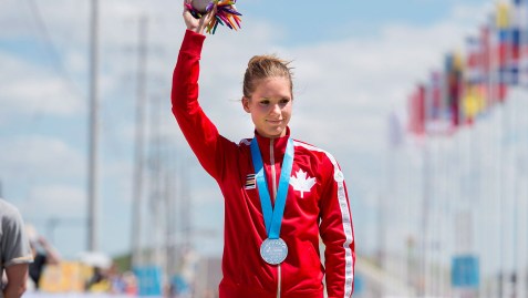 Jasmin Glaesser after receiving her TO2015 silver medal.
