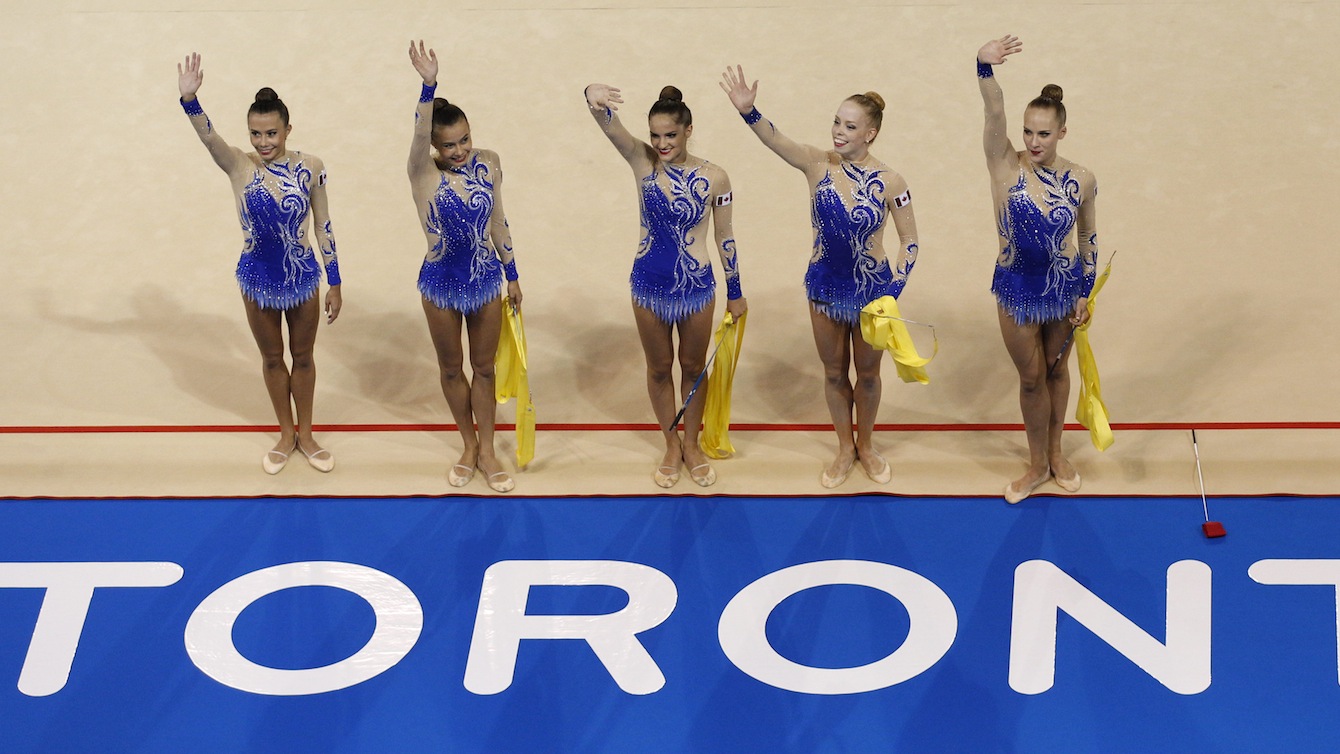 Canada earned a bronze medal in the Rythmic Gymnastics Ribbon event at the Pan Am Games.