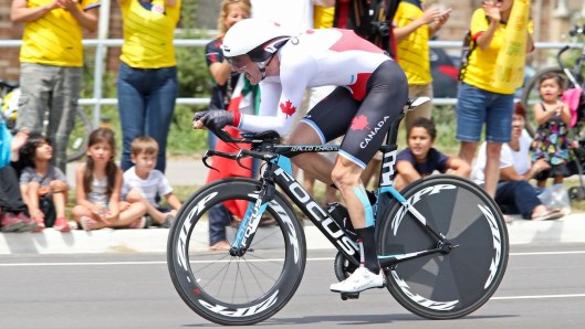 Hugo Houle of Ste-Perpetue, Que. competes in the 37km event
