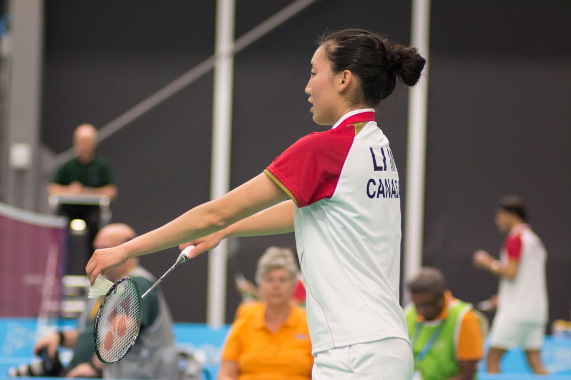 Michelle Li won one a women's doubles bronze today and will play for women's singles gold tomorrow.
