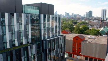 TO2015 Athletes' Village View from the Canadian residence (photo: Kristen Loritz)