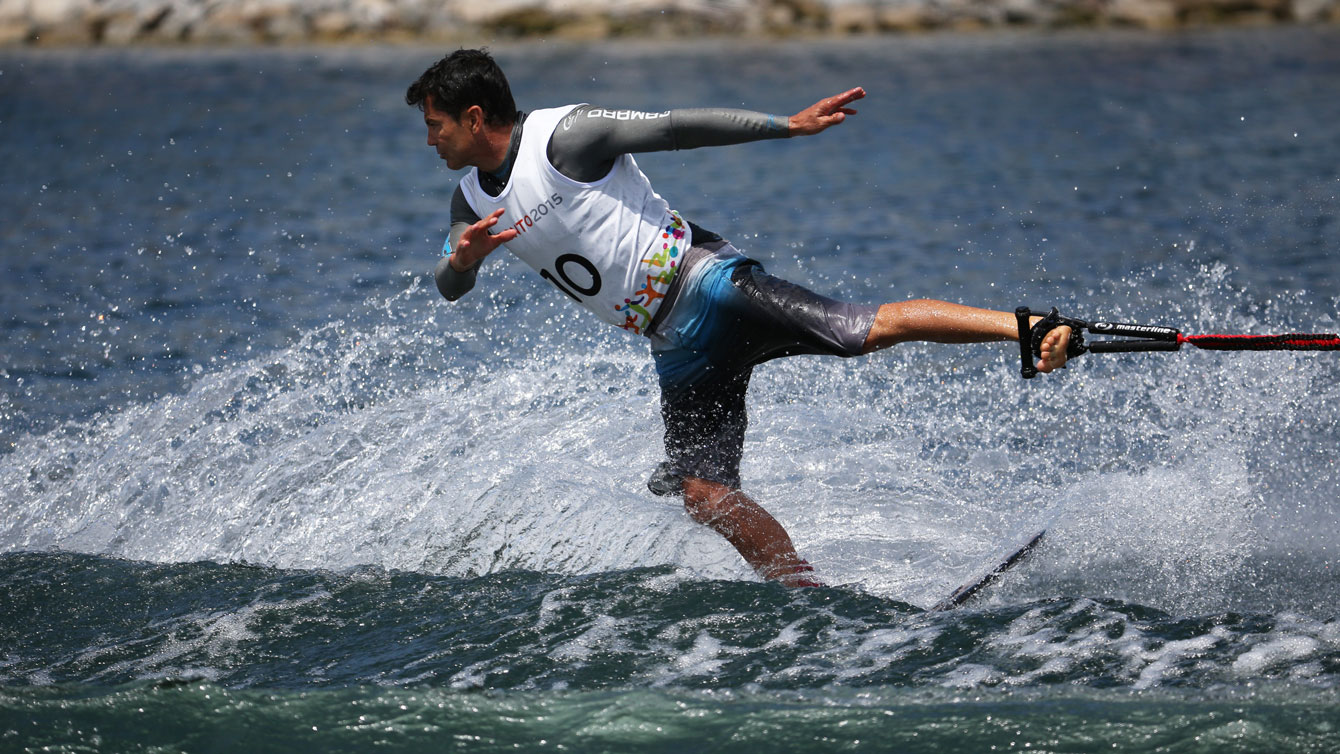 Jaret Llewellyn won silver in the men's tricks event on Day 13 to add to his silver in the men's overall from Day 12.