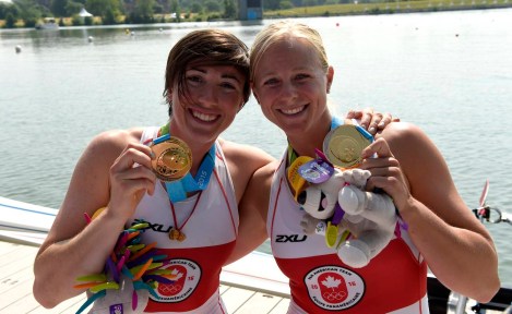 Canada celebrates gold in the women’s double sculls