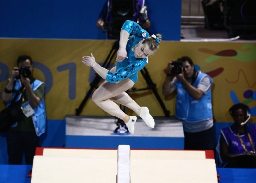 Ellie Black competes on balance beam