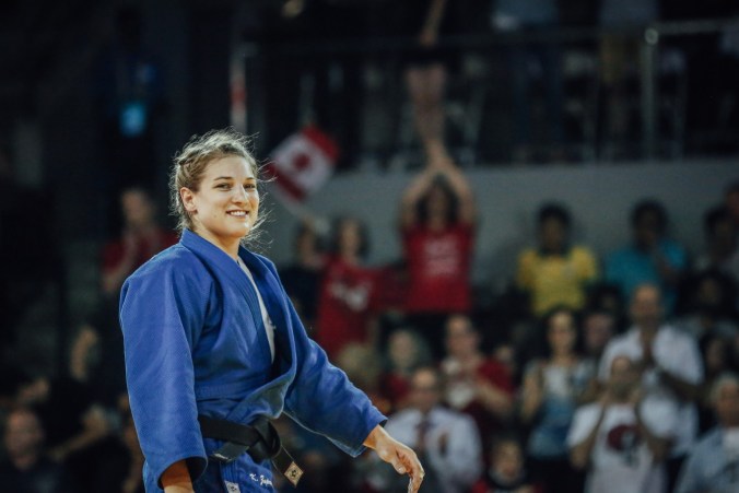 Canada's lone judo gold medallist of TO2015, Kelita Zupancic in Mississauga, Ontario (Alexandra Fernando for COC).