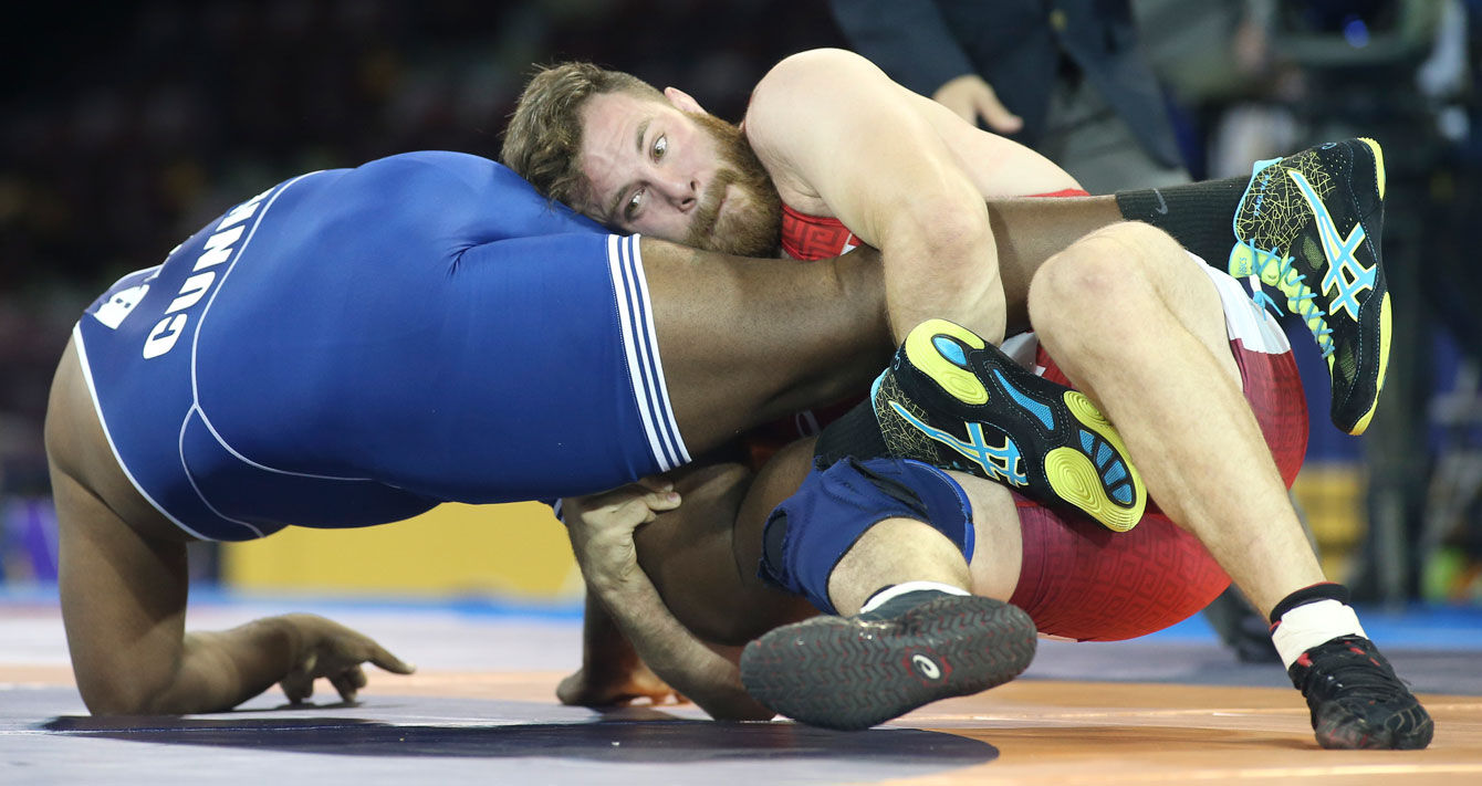 Korey Jarvis took home silver in the men's 125kg weight class. (Photo: Mike Ridewood)