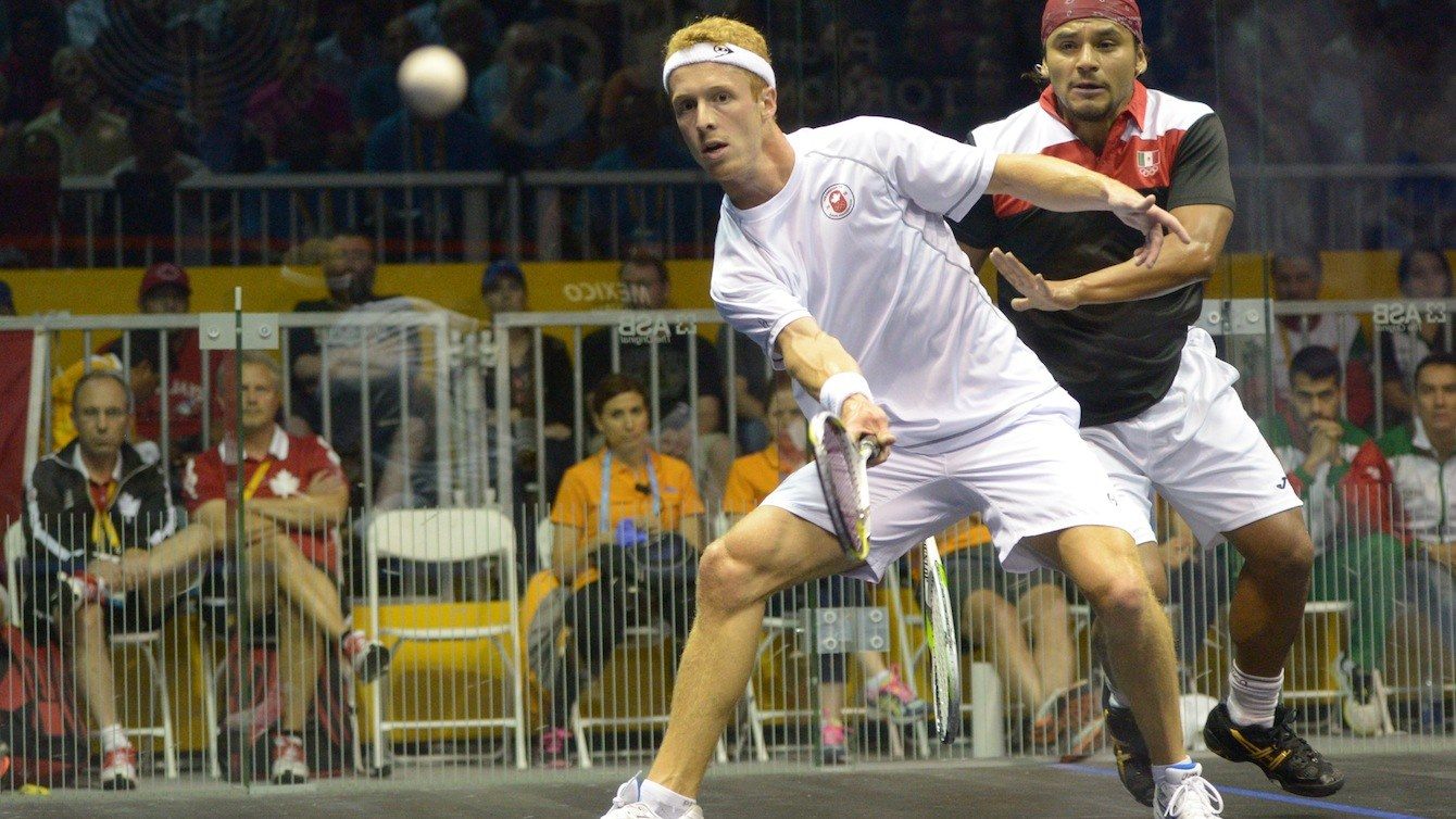 Canada's Men's Squash Team takes gold in the final against Mexico.