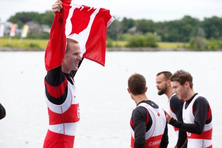 Canada takes the gold medal in men's lightweight four (rowing).