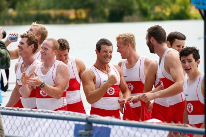 Canada takes the gold medal in men's eight (rowing).