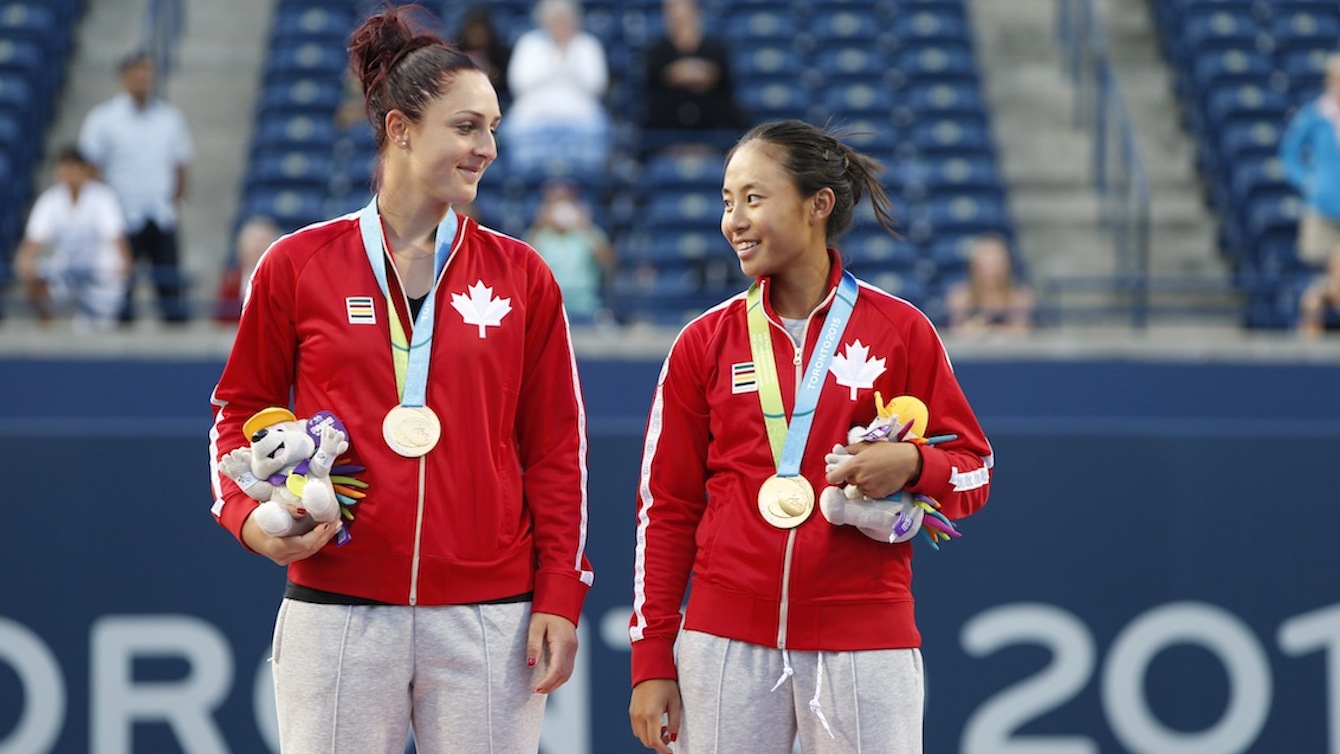 Gabriela Dabrowski and Carol Zhao won gold