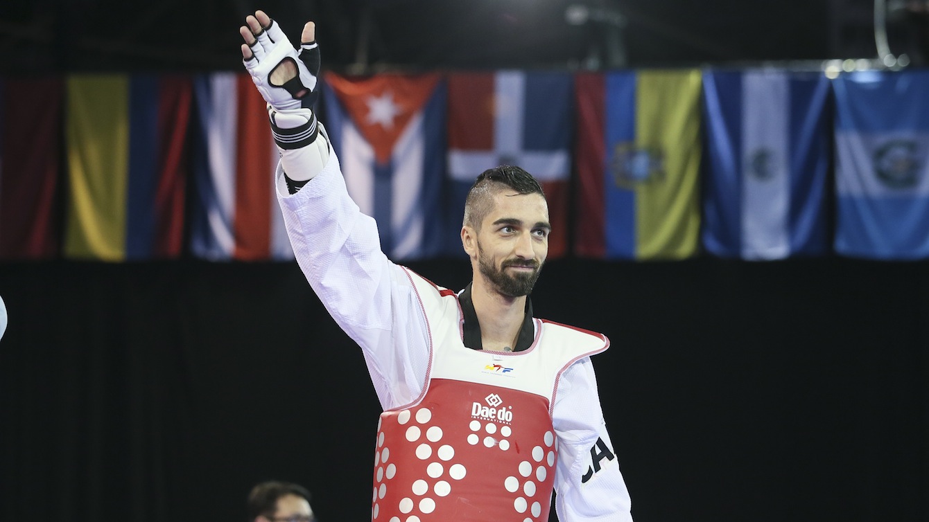 Maxime Potvin waves to the crowd