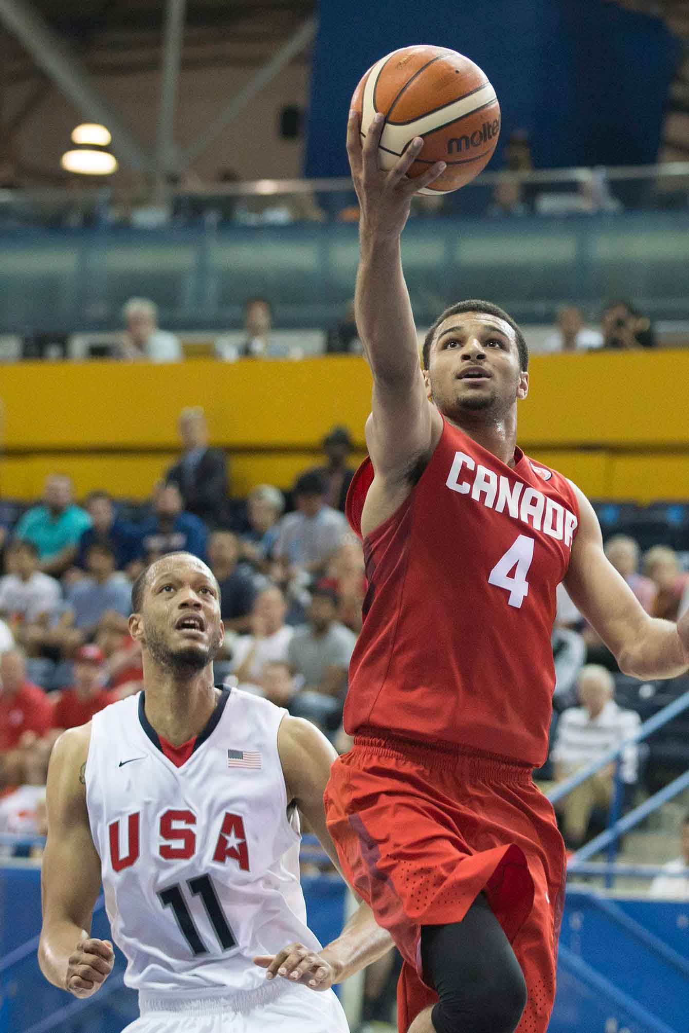 Jamal Murray during semifinal action against the USA at TO2015. 