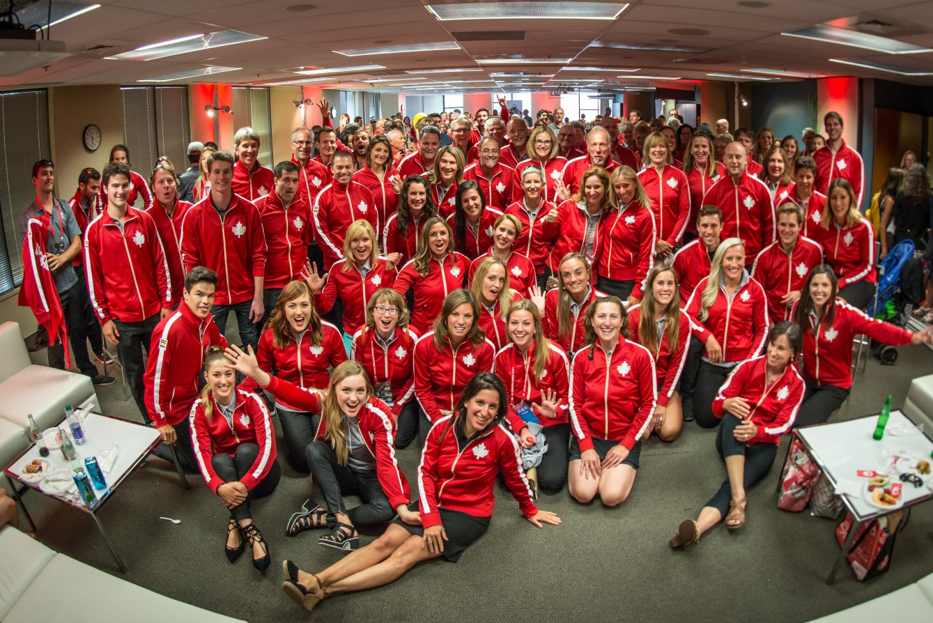 Several generations of Olympians gathered in Montreal for Canada Olympic Excellence Day on July 9, 2015. 