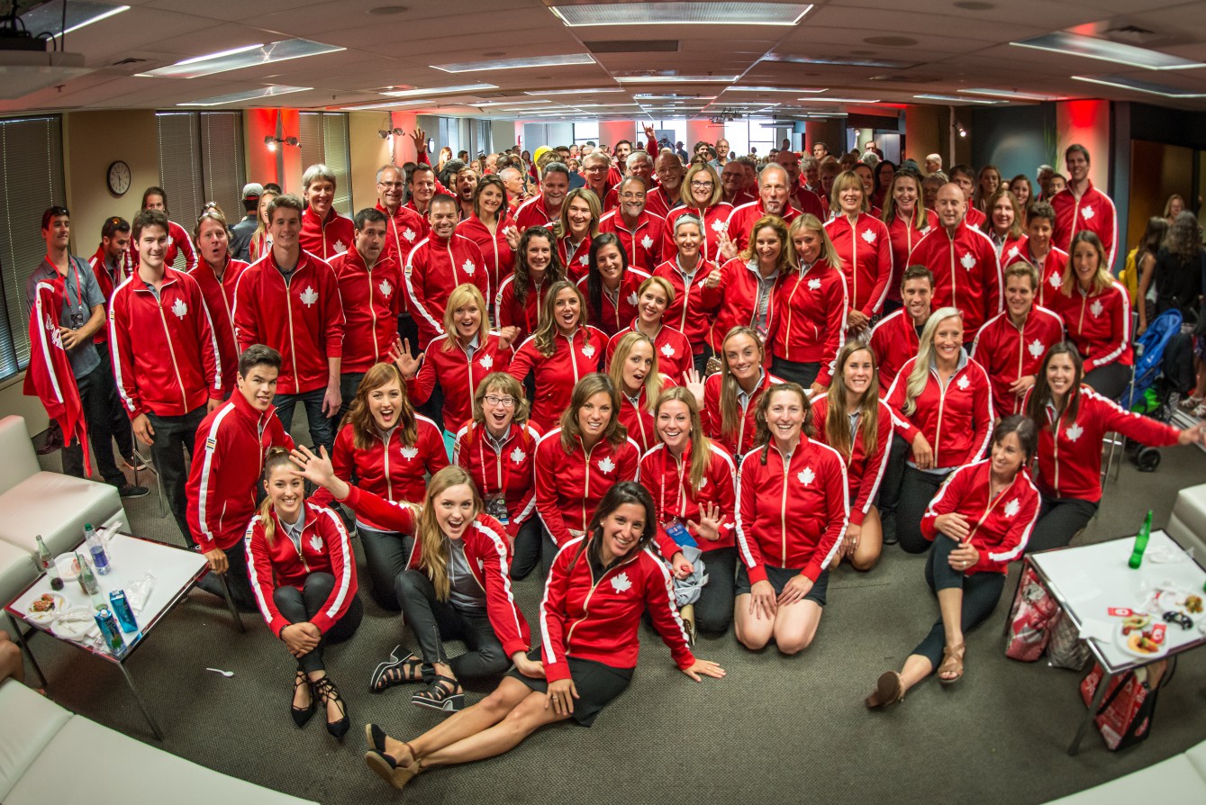 Several generations of Olympians gathered in Montreal for Canada Olympic Excellence Day on July 9, 2015.