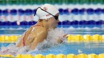 Rachel Nicol Rachel Nicol competes in women's 100m breaststroke.