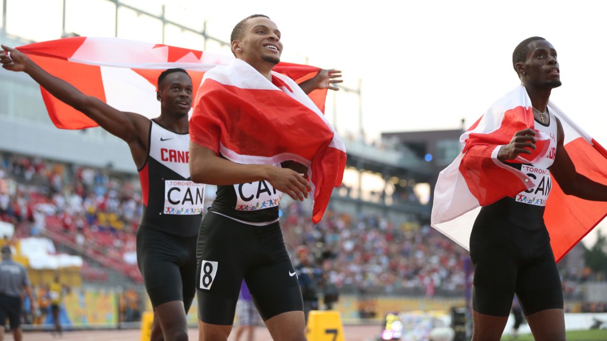 Team Canada men’s 4x100m TO2015 Team Canada Official Olympic Team