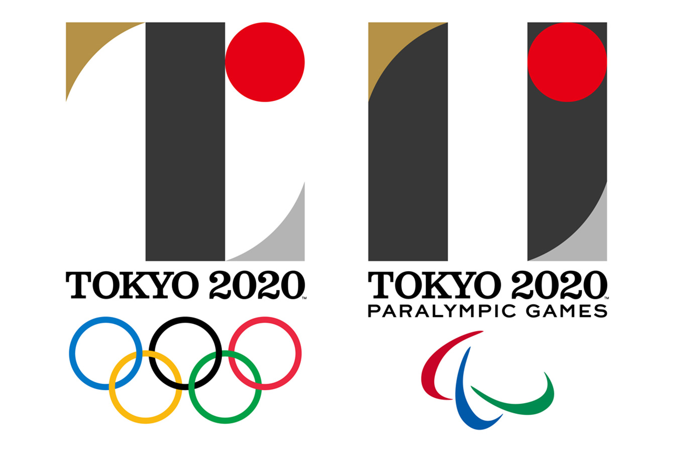 Tokyo 2020's initial Olympic and Paralympic emblems. 