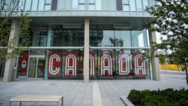 Pan Am Athletes' Village Showing off some Canadian pride in the Village (photo: Alexa Fernando)