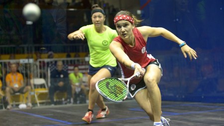 Canada's Women's Squash Team takes gold in the final against USA.