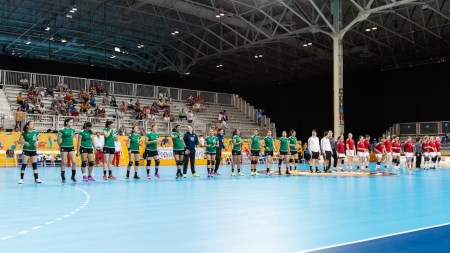 Player introductions prior to Canada vs. Mexico in Women's Handball