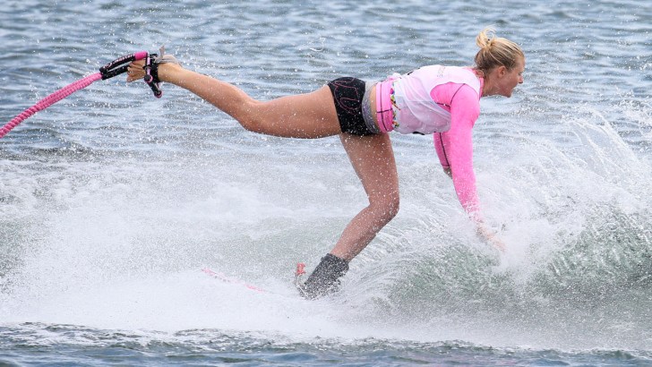 McClintock crushed her competitors in the trick portion of the women's overall event.