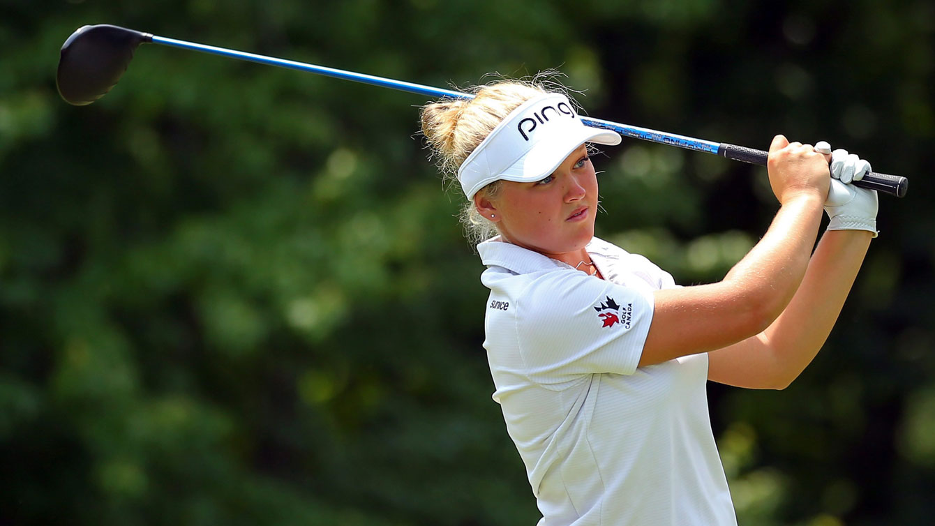 Brooke Henderson at the Westchester Country Club in Harrison, New York in June 2015. 