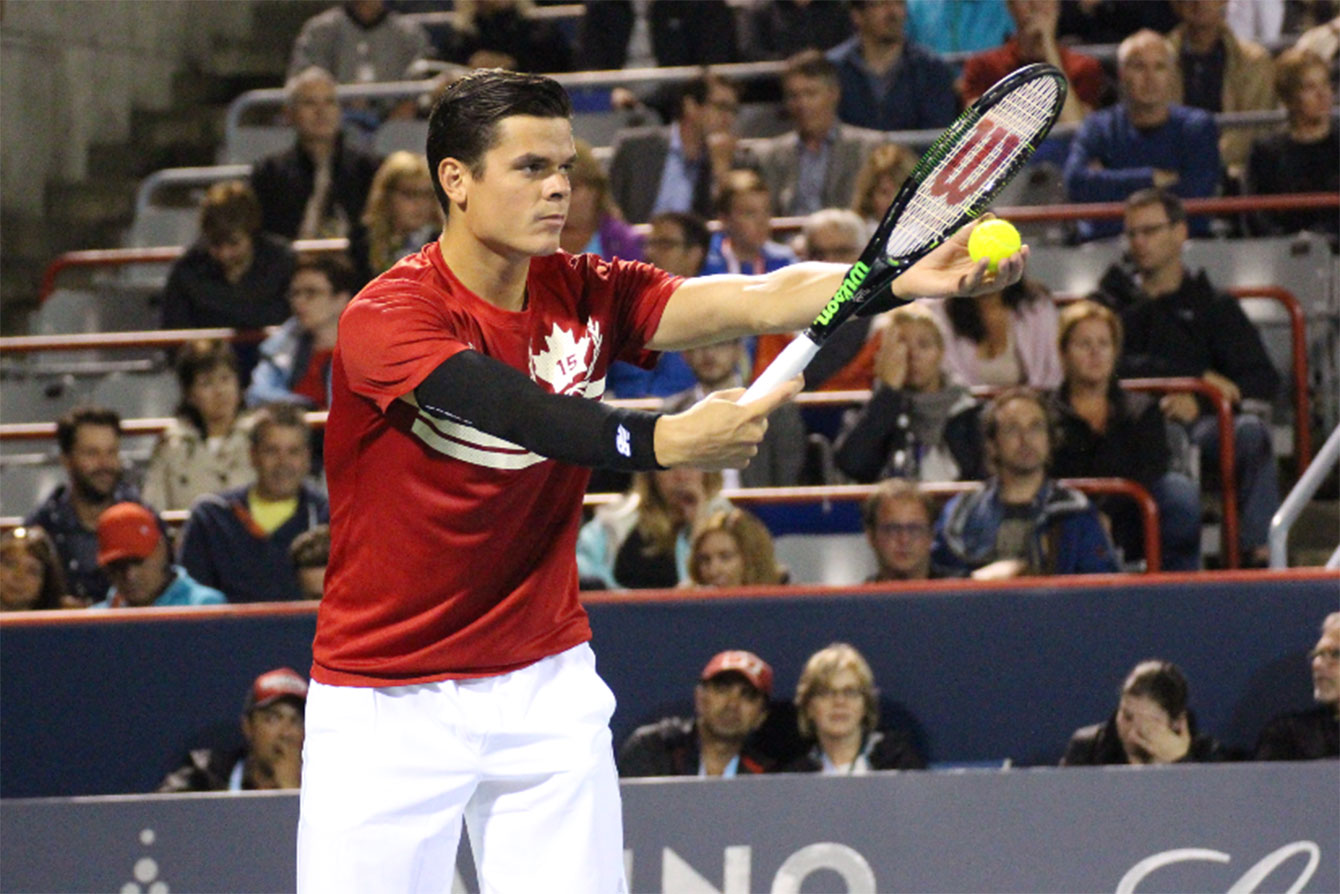 Milos Raonic was the tournament's eighth seed.