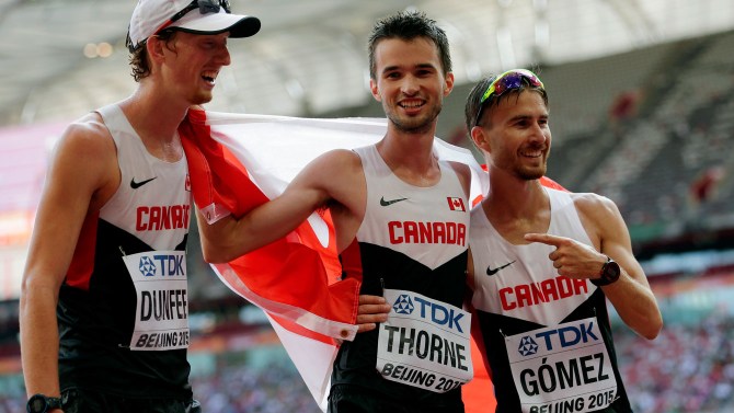 Canada snatches race walking world silver at IAAF team championships