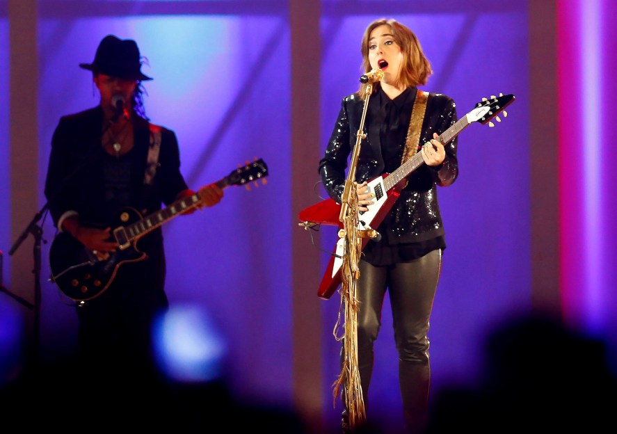 Serena Ryder performs during the closing ceremony at the Pan Am Games in Toronto