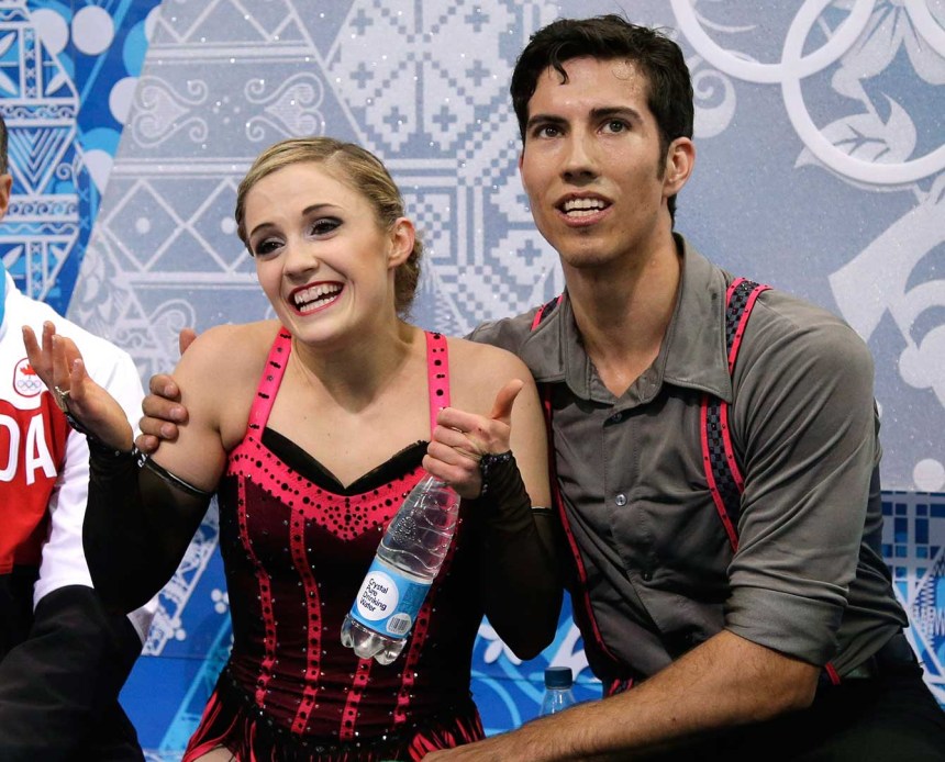 Paige Lawrence and Rudi Swiegers at Sochi 2014.