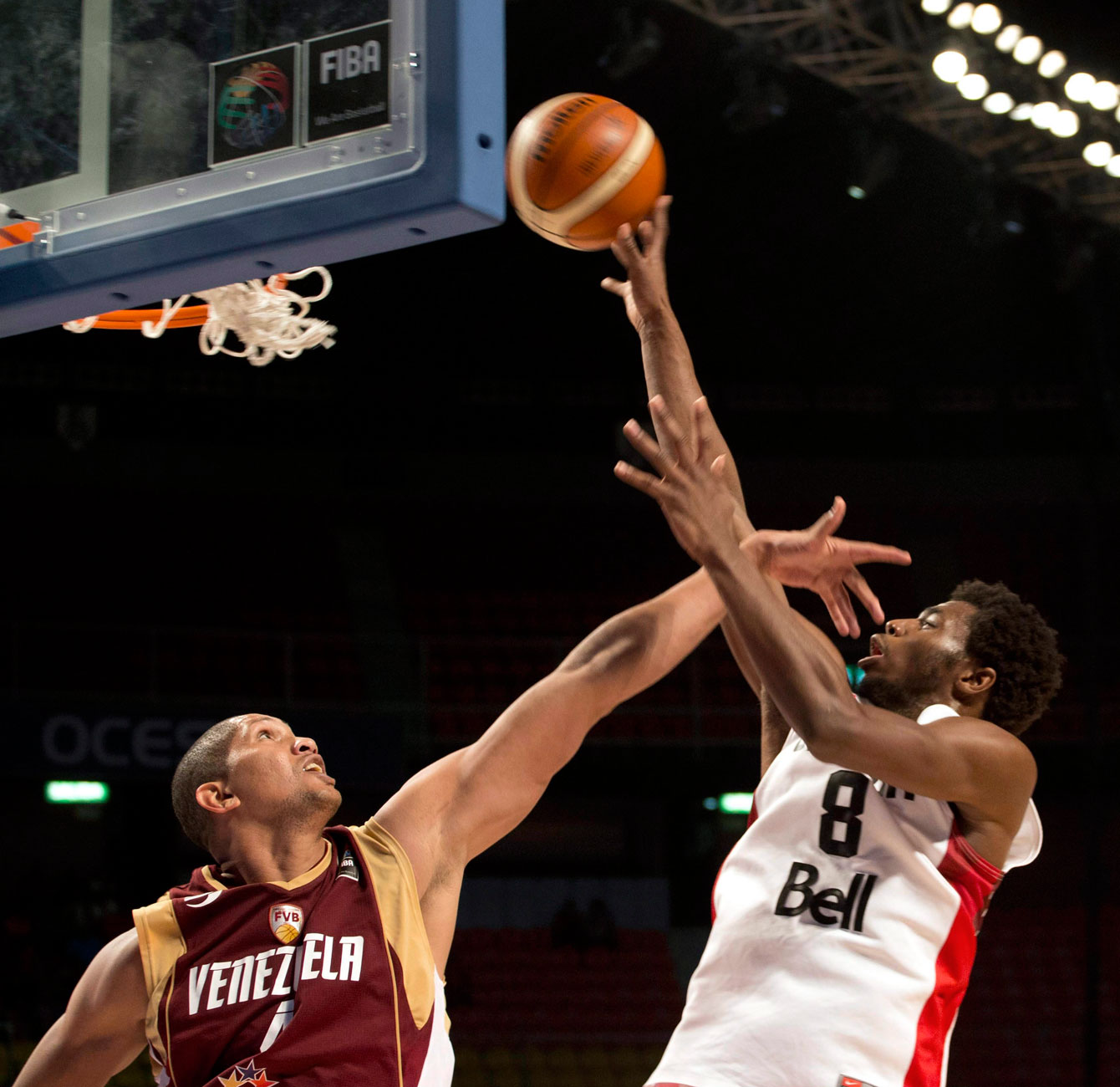 Andrew Wiggins goes up for a shot against Venezuela at FIBA Americas on September 3, 2015. He had nine points in the semifinal. 