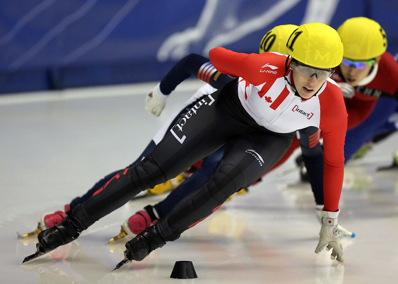 Marianne St-Gelais races on Saturday, October 31 at the season opening World Cup of 2015 in Montreal.