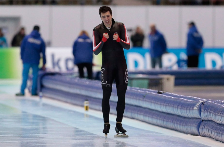 10740179 Alex Boisvert-Lacroix reacts after a race