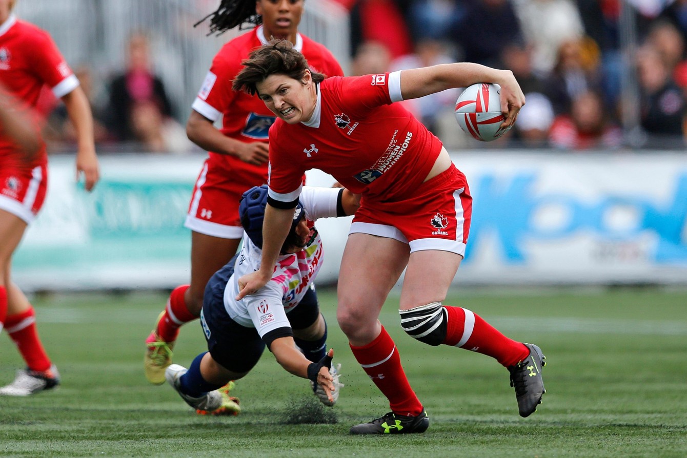 Britt Benn in stride at Canada 7s (Photo: World Rugby).