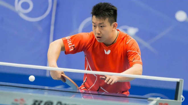 at the Rio 2016 North American Olympic qualifier (Photo: Table Tennis Canada). 