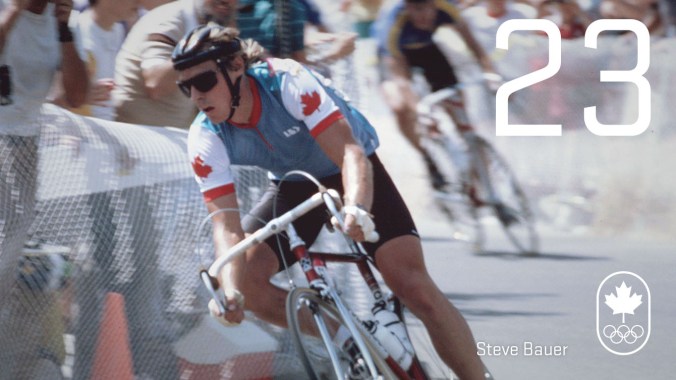 Day 23 - Steve Bauer: Los Angeles 1984, cycling (silver)