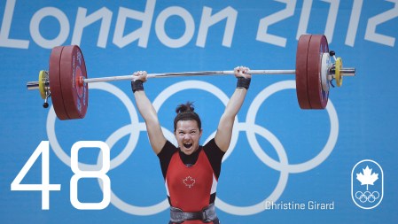 Christine Girard: London 2012, weightlifting (bronze)