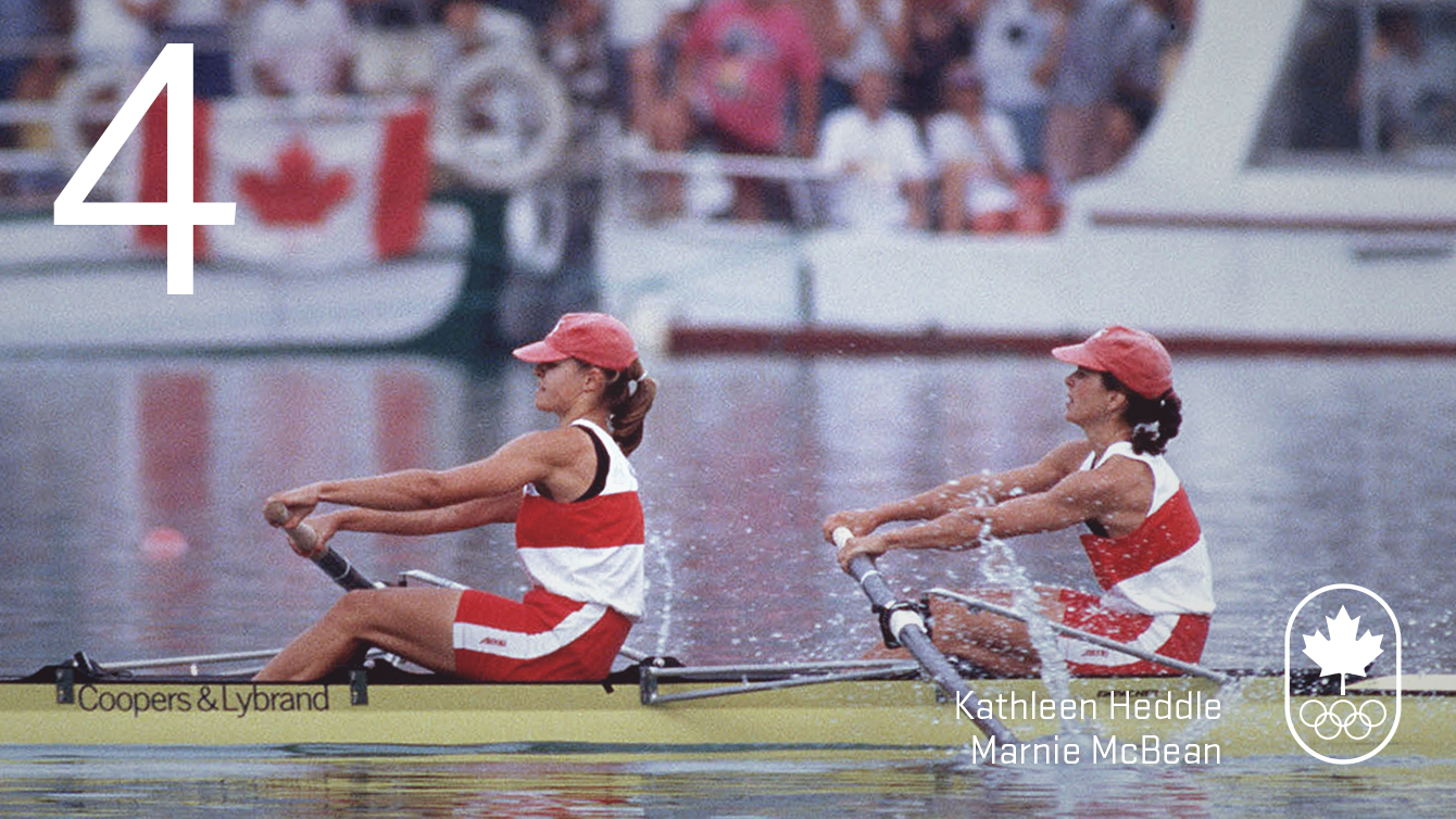 Day 4 - Kathleen Heddle & Marnie McBean: Atlanta 1996, rowing (gold)