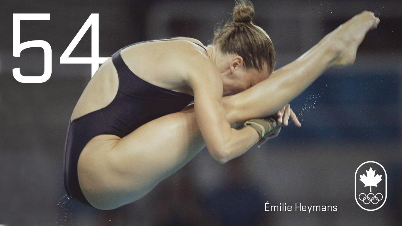 Day 54 - Émilie Heymans: Beijing 2008, diving (silver)