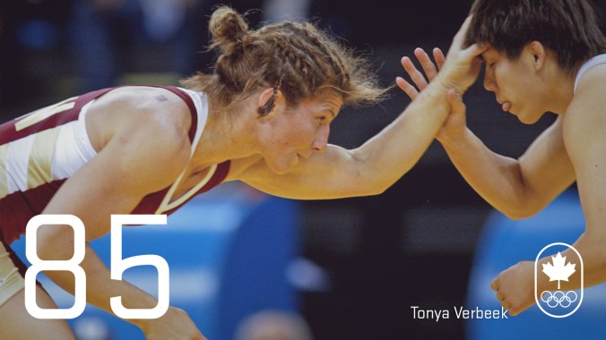 Day 85 - Tonya Verbeek: Athens 2004, wrestling (silver)