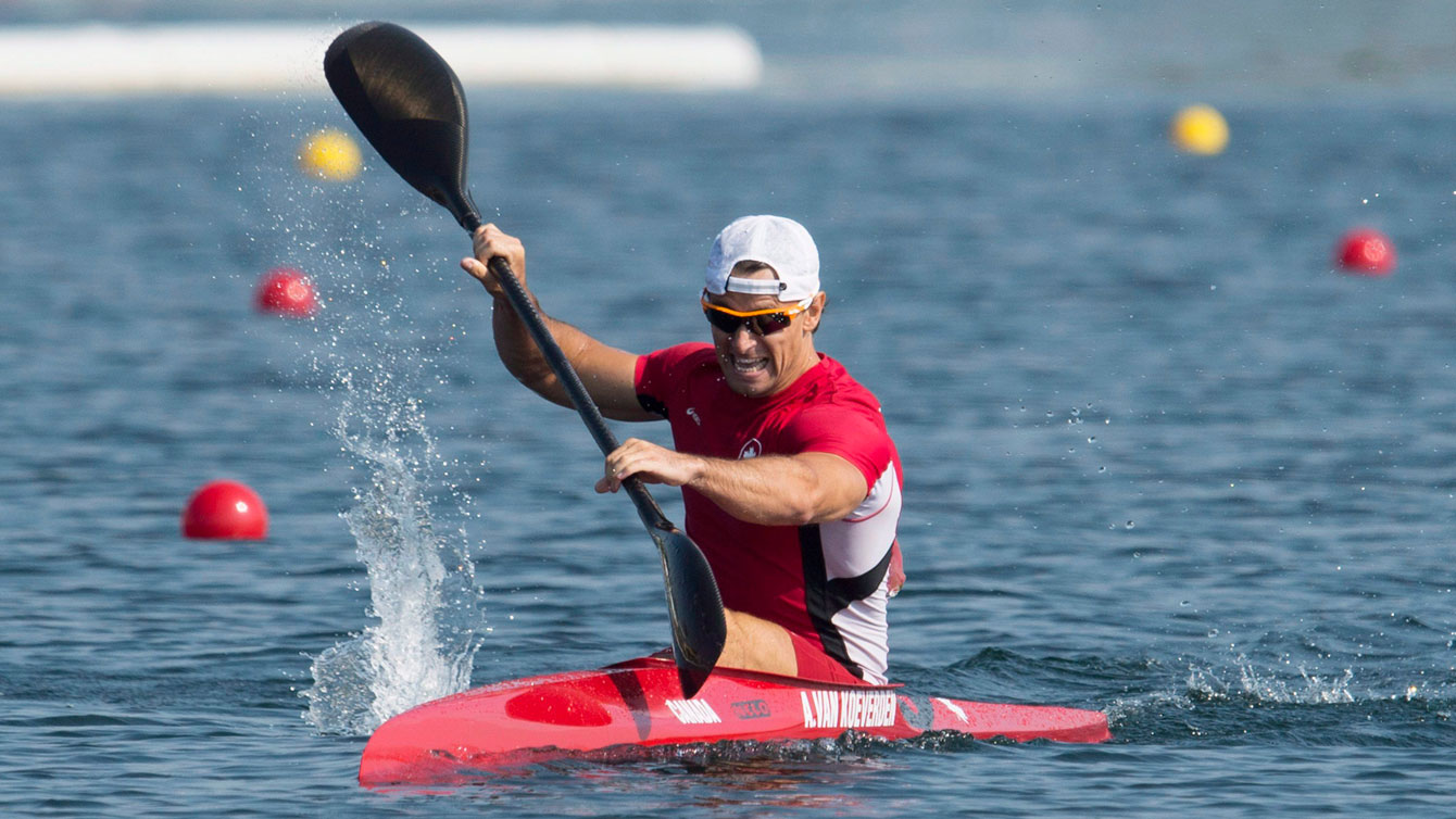 Adam van Koeverden in action at Toronto 2015 Pan American Games on July 13, 2015.